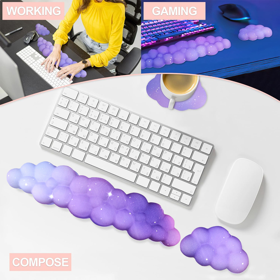 Keyboard Mouse Bundle Gaming - Mouse pad with wrist rest keyboard