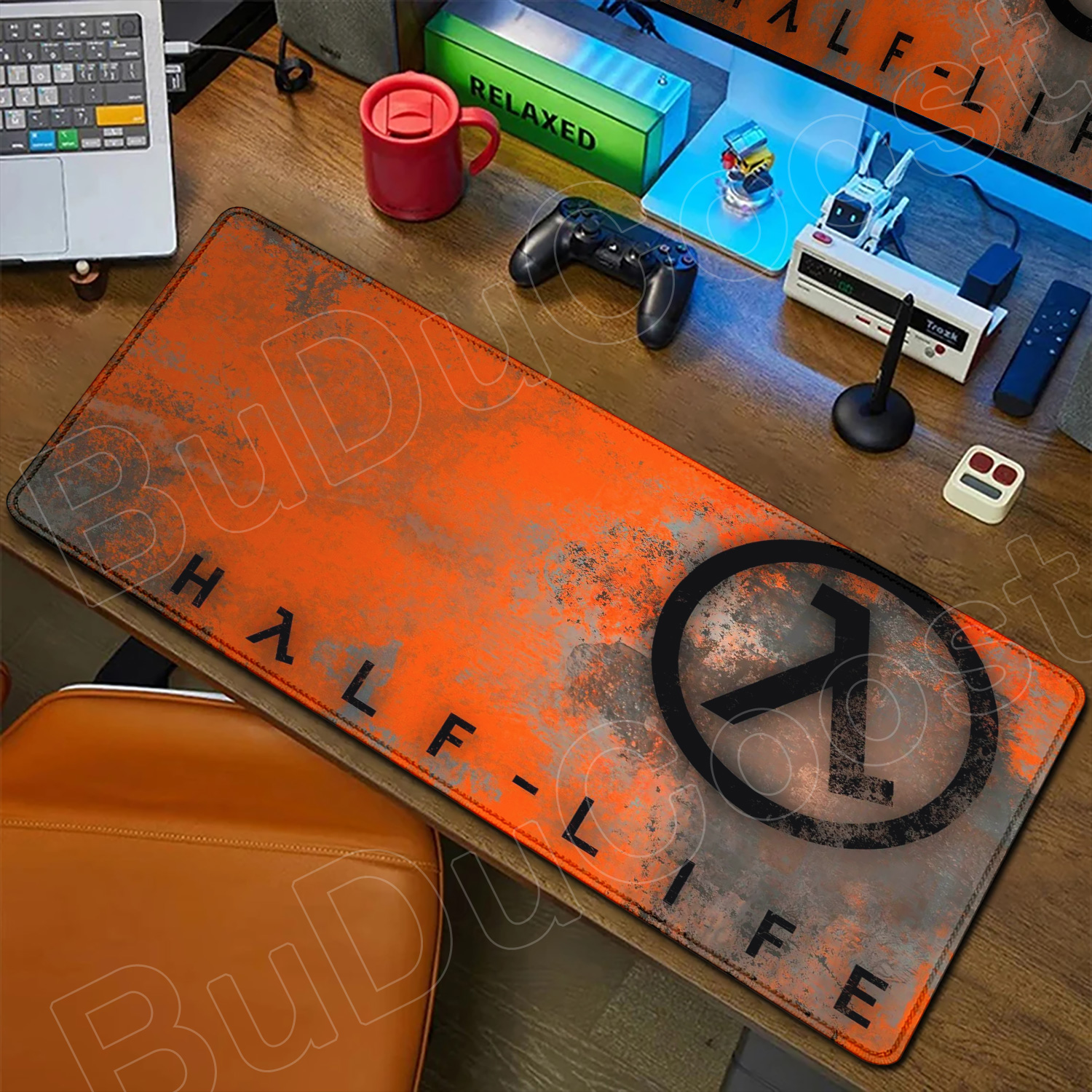 Gaming Keyboard Half - Large Gaming Half-Life Logo Mouse Pad