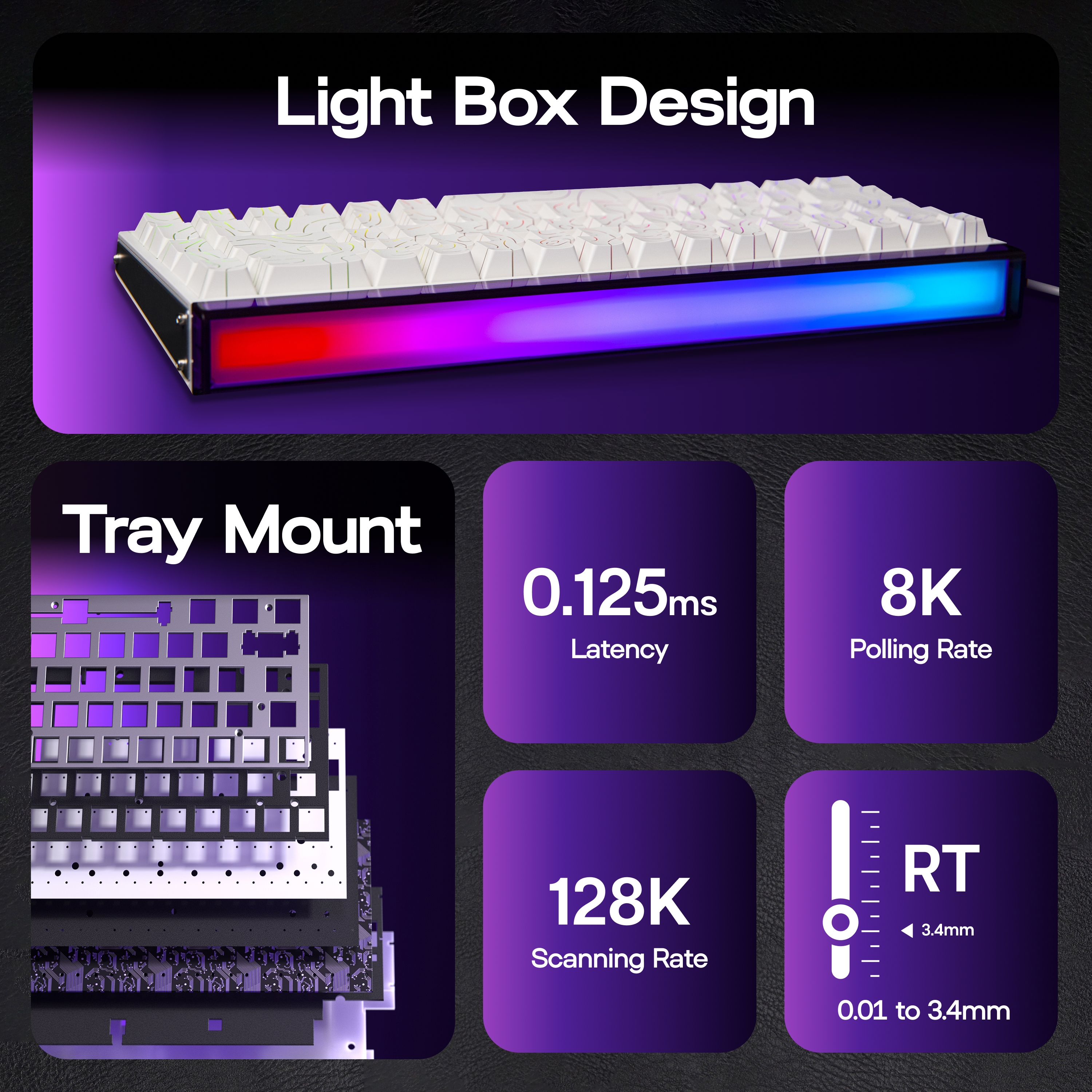 AULA Hero68 HE 65% ANSI US Lay - مراجعة Gaming Keyboard Hall Effect Switches وسعره