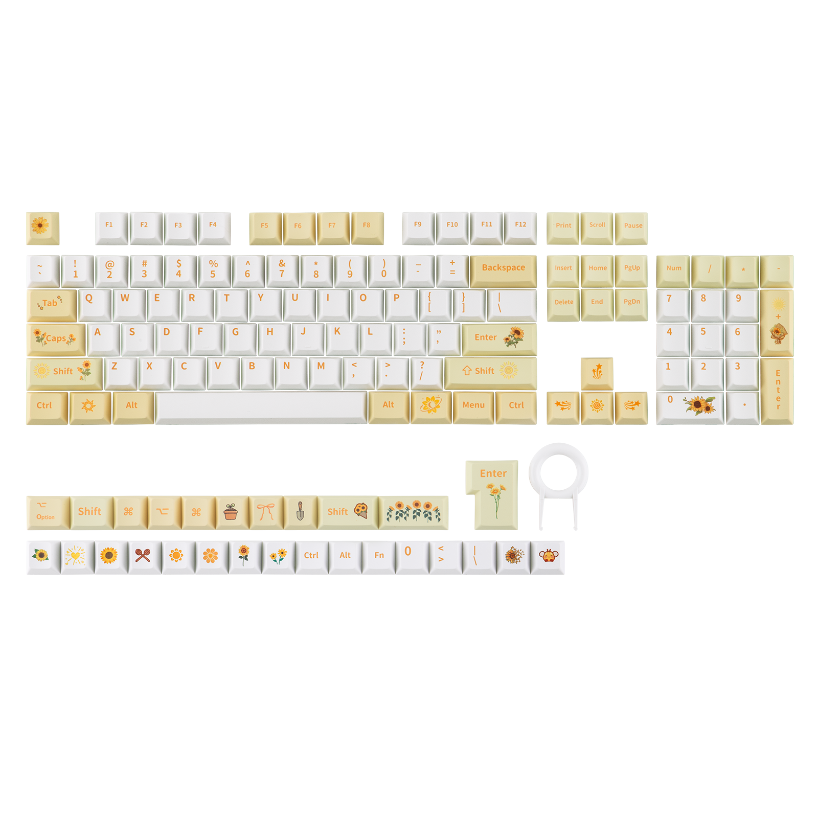 EPOMAKER Sunflower Keycaps Set - مراجعة Gaming Keyboard Mechanical Wireless وسعره