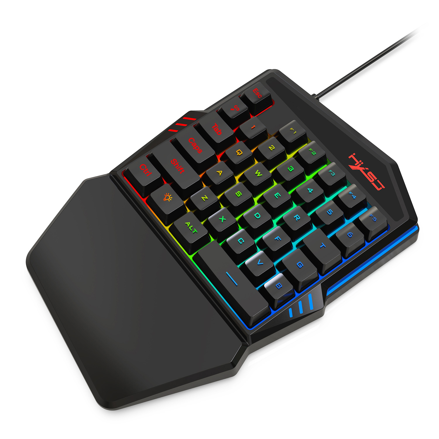 HXSJ V100 V100-2 35 Key Gaming - مراجعة Gaming Keyboard Half وسعره