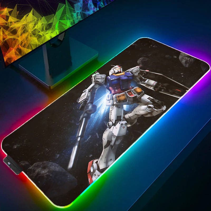 RGB Kawaii Mouse Pad Anime Gab - مراجعة Gaming Keyboard No Rgb وسعره