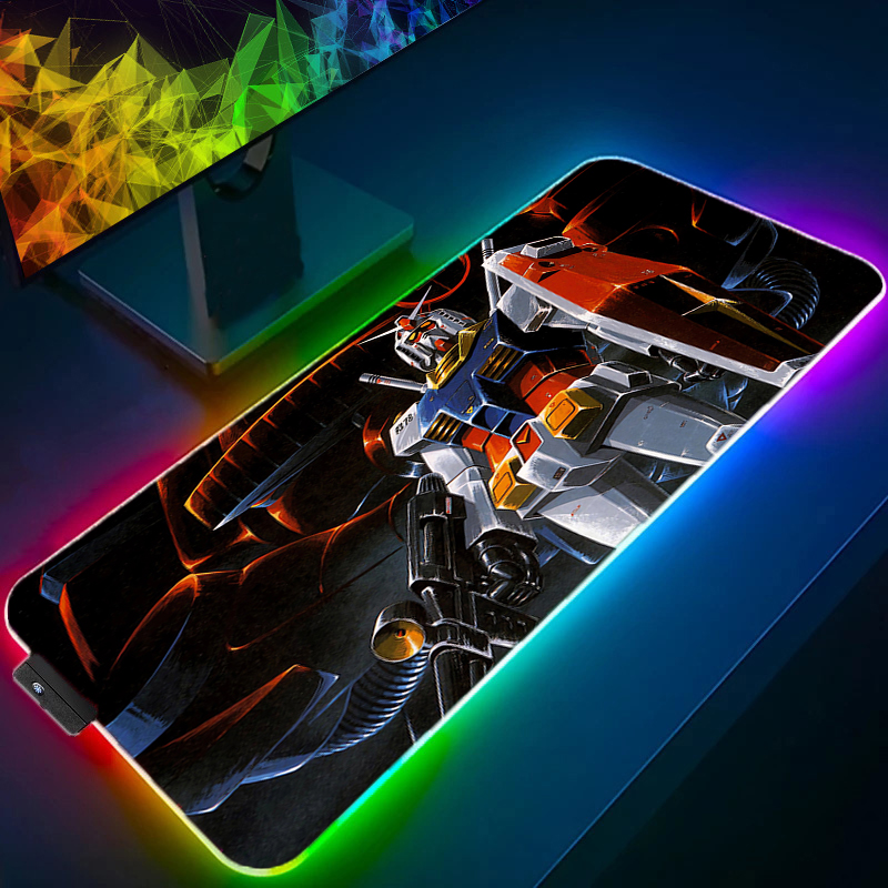 RGB Kawaii Mouse Pad Anime Gab - مراجعة Gaming Keyboard No Rgb وسعره