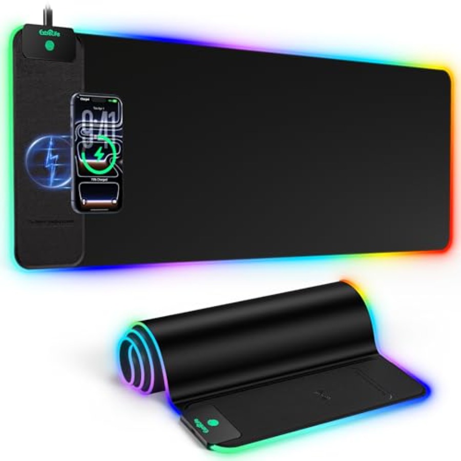 Mouse Pad with 15W Wireless Ch - مراجعة Gaming Keyboard No Number Pad وسعره