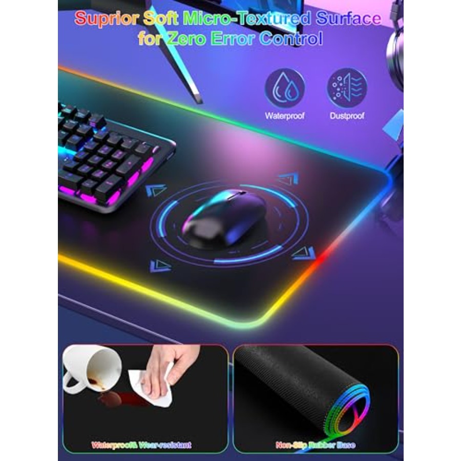 Mouse Pad with 15W Wireless Ch - مراجعة Gaming Keyboard No Number Pad وسعره