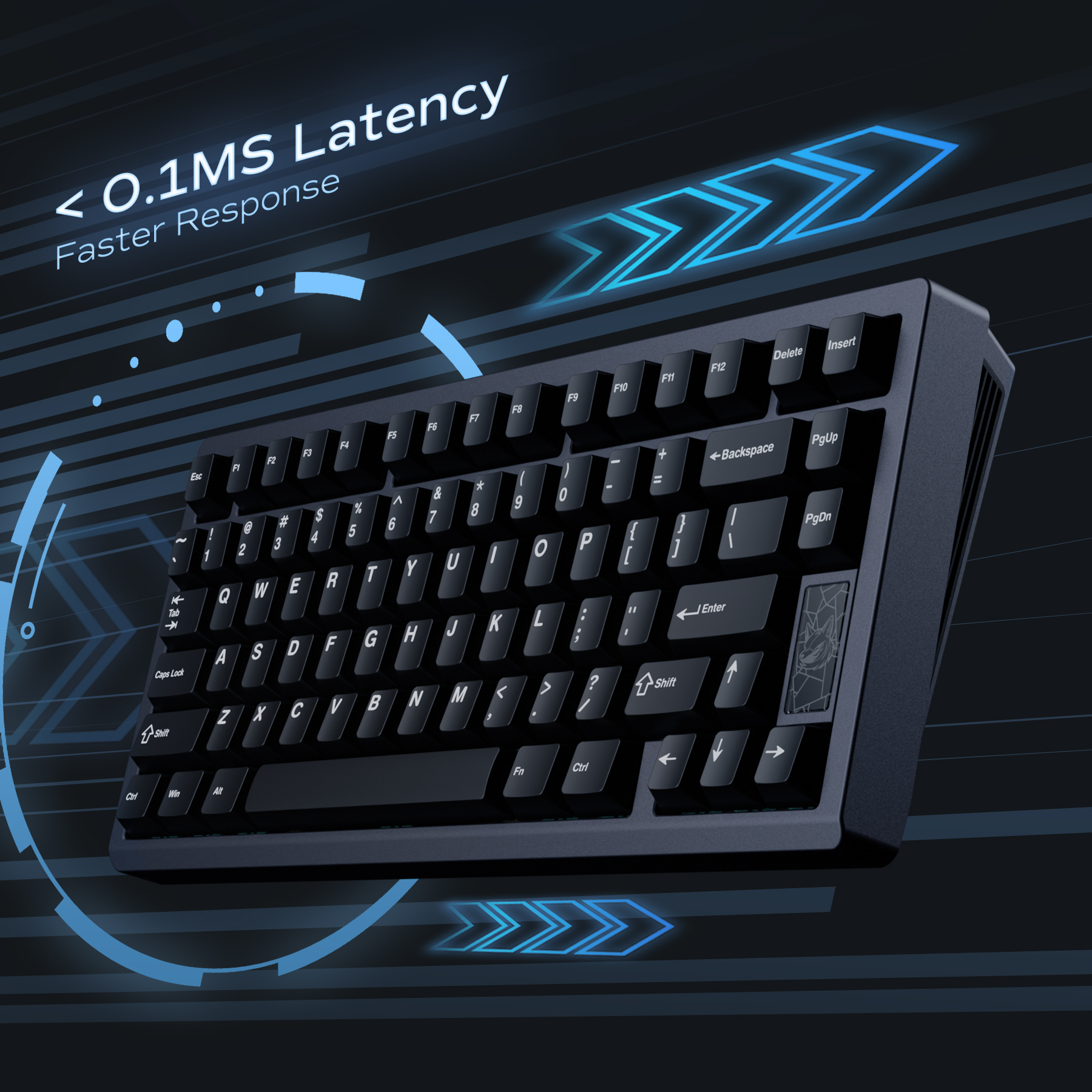 Chilkey Slice75 HE Gaming Keyb - مراجعة Gaming Keyboard Hall Effect Switches وسعره