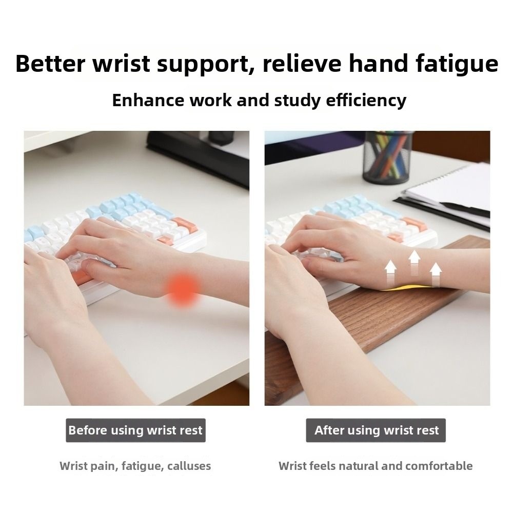 Wooden Keyboard Wrist Rest Erg - مراجعة Wrist Rest Wood وسعره
