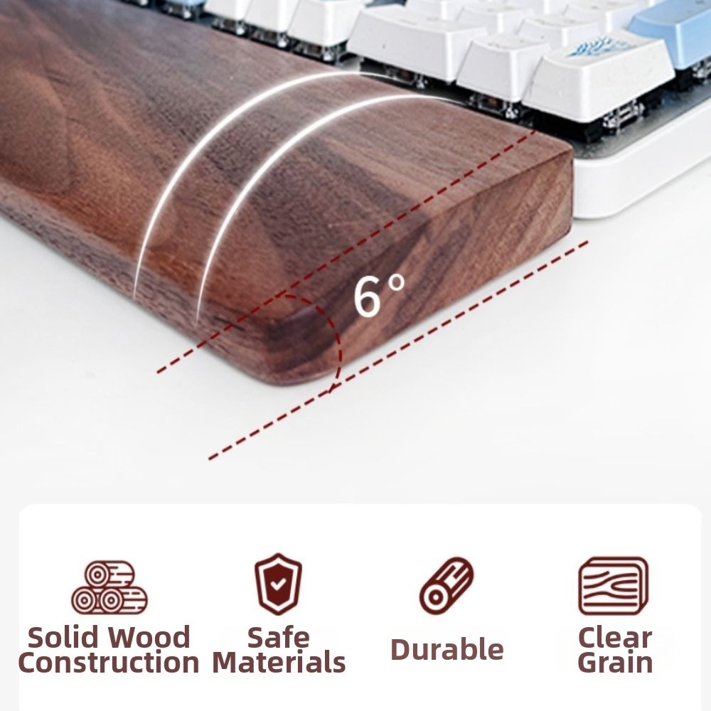 Wooden Keyboard Wrist Rest Erg - مراجعة Wrist Rest Wood وسعره