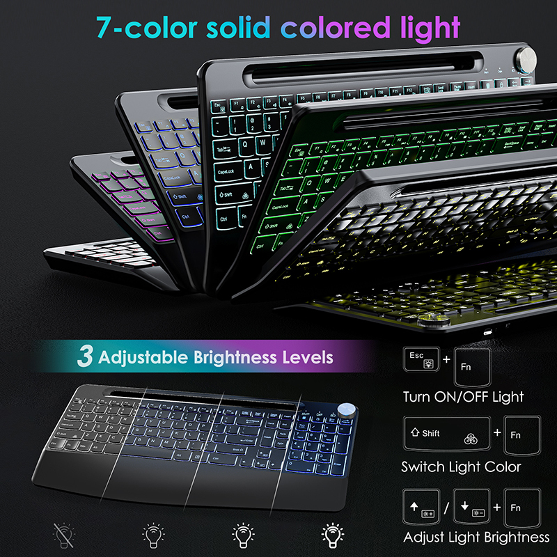 2.4G&Type-C Wireless Keyboard  - مراجعة Gaming Keyboard Bundle وسعره