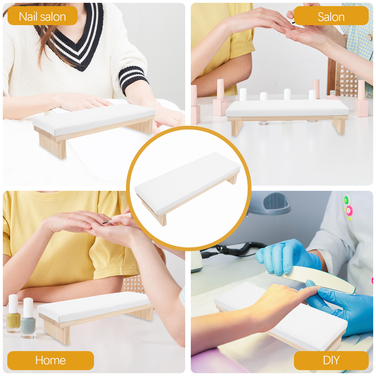 Nail Hand Rest for Manicure Na - مراجعة Wrist Rest Wood وسعره