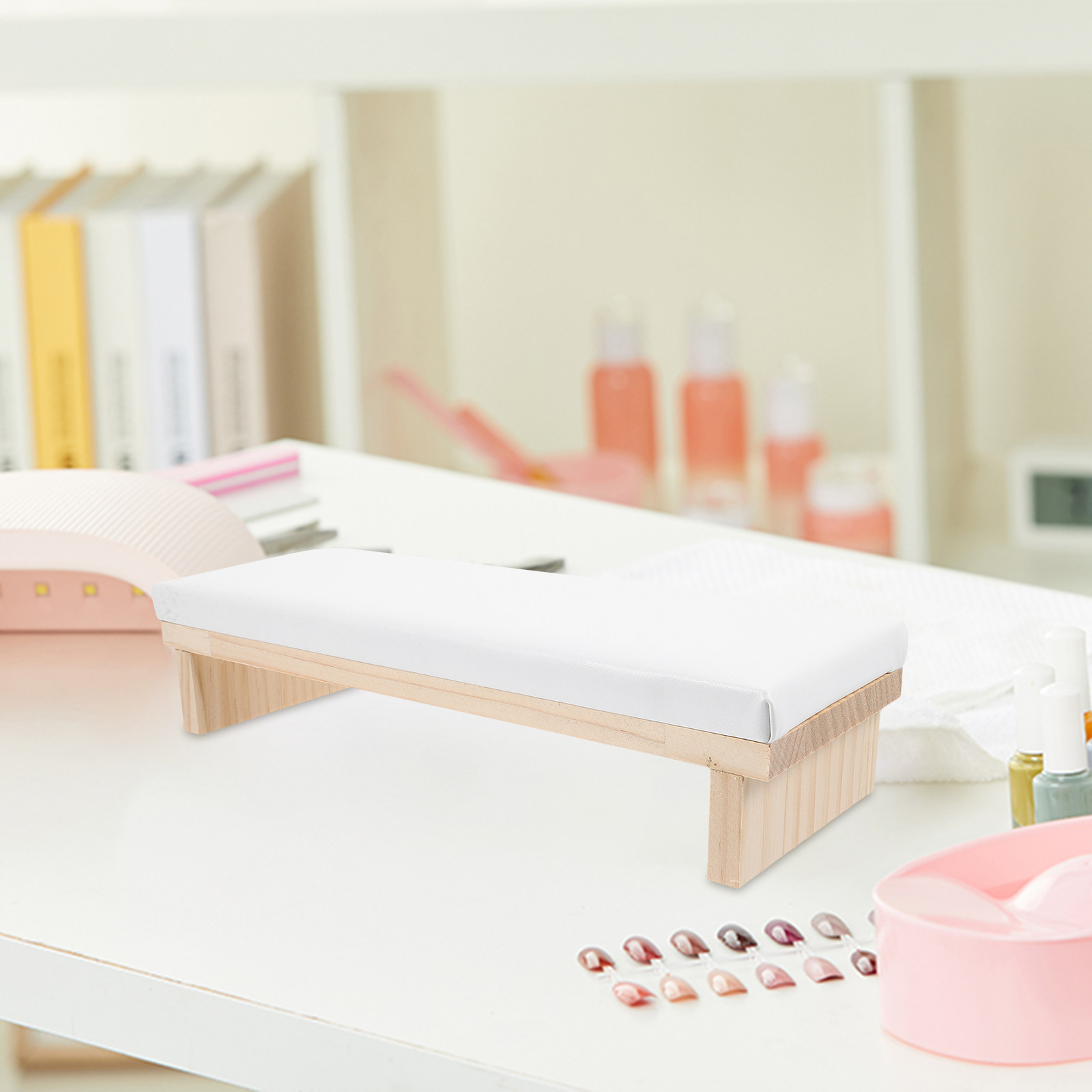 Nail Hand Rest for Manicure Na - مراجعة Wrist Rest Wood وسعره
