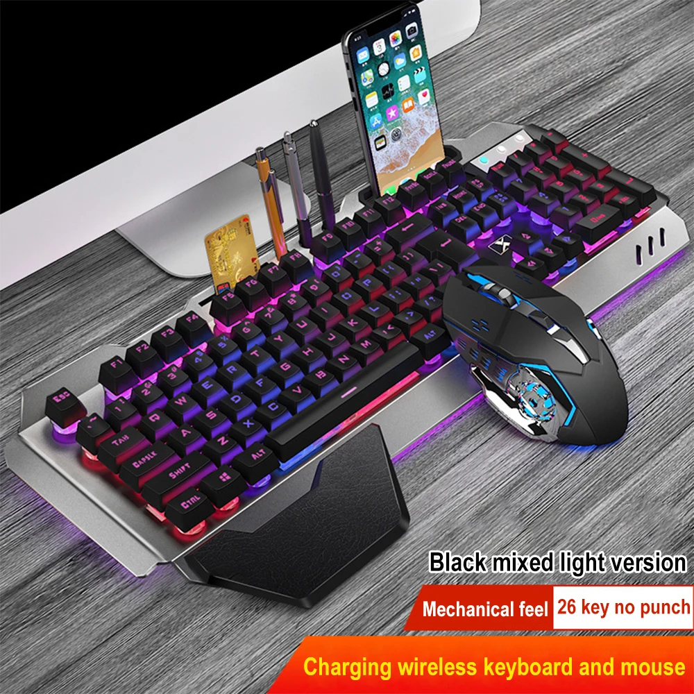 K680 Rechargeable 2.4G wireles - مراجعة Gaming Keyboard Mouse Wireless وسعره
