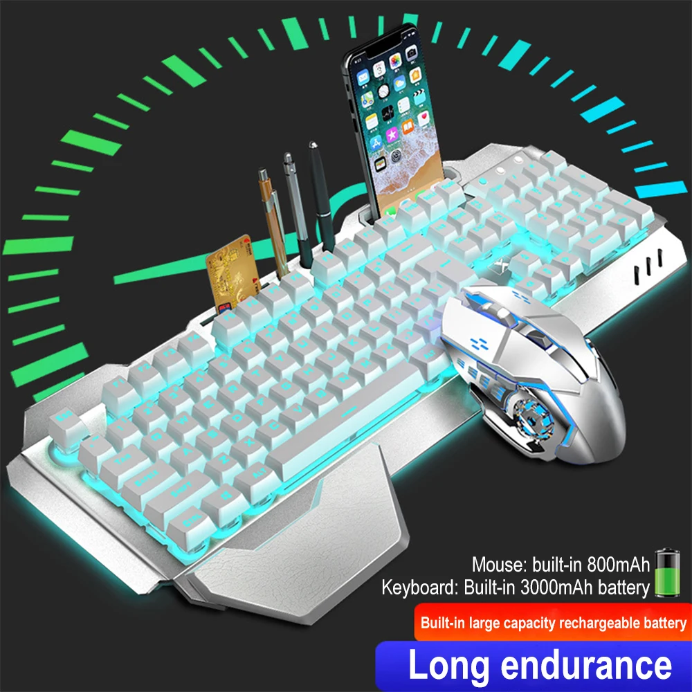 K680 Rechargeable 2.4G wireles - مراجعة Gaming Keyboard Mouse Wireless وسعره
