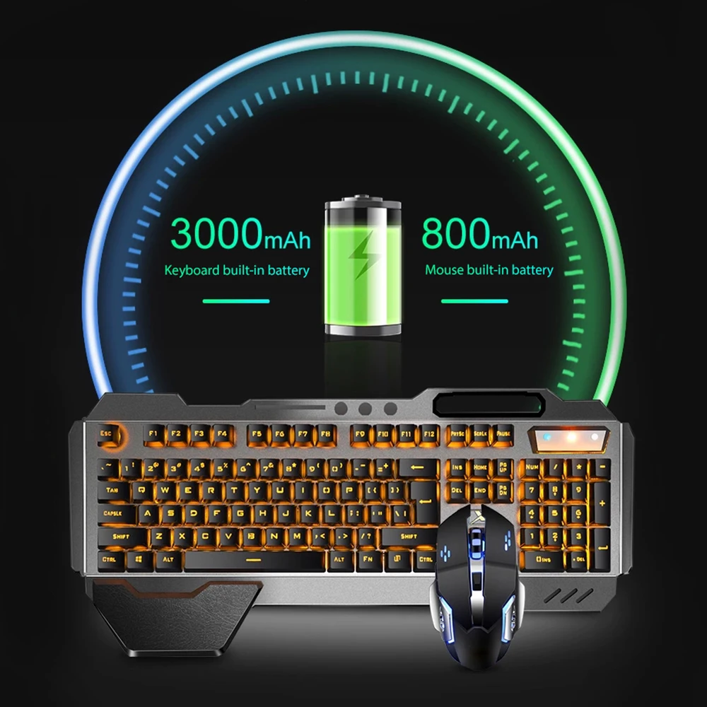 K680 Rechargeable 2.4G wireles - مراجعة Gaming Keyboard Mouse Wireless وسعره