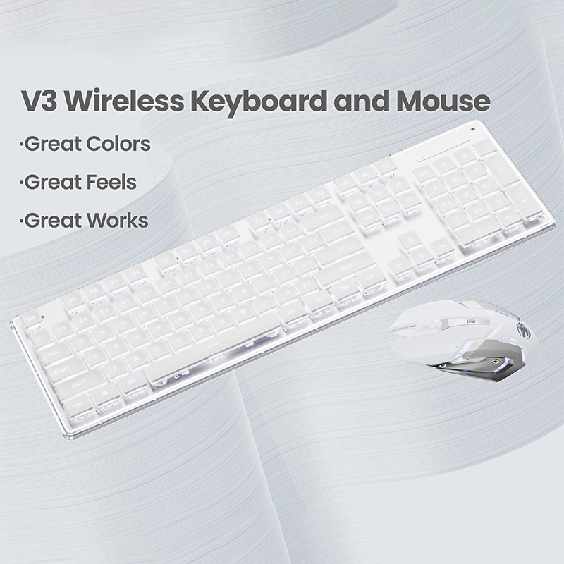 EWEADN V3 wireless Silent Offi - مراجعة Gaming Keyboard Bundle وسعره
