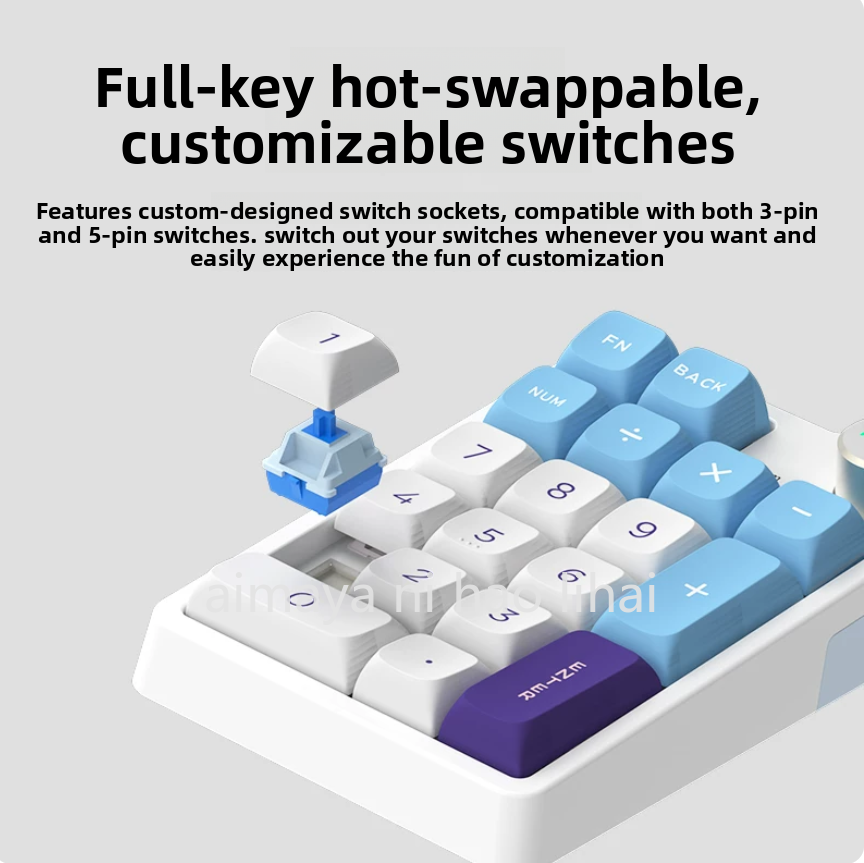 Kzzi K20 Mini Keypad Three Mod - مراجعة Gaming Keyboard Mechanical Wireless وسعره