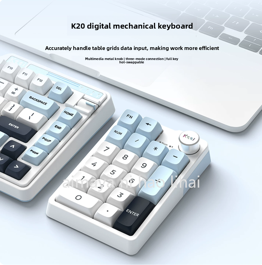 Kzzi K20 Mini Keypad Three Mod - مراجعة Gaming Keyboard Mechanical Wireless وسعره