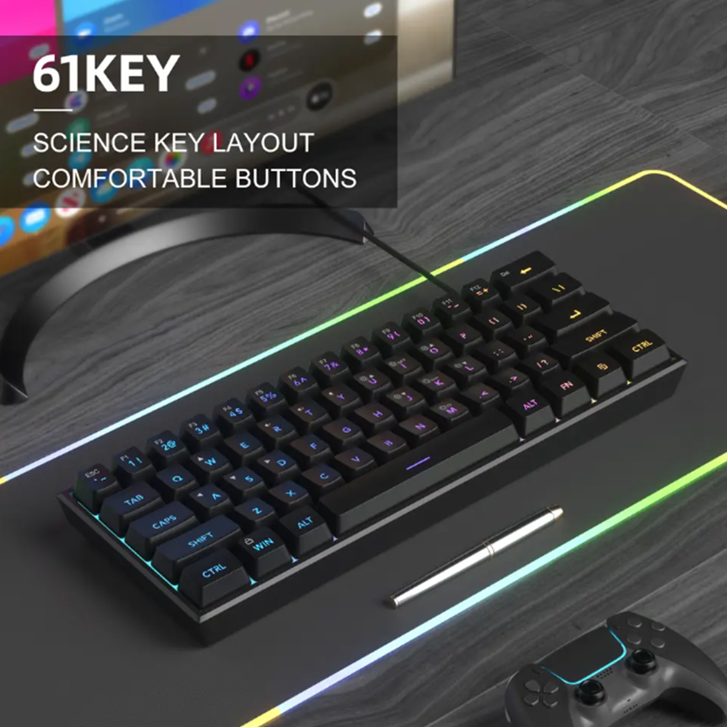 2026 New USB Gaming Mechanical - مراجعة Gaming Keyboard 2026 وسعره