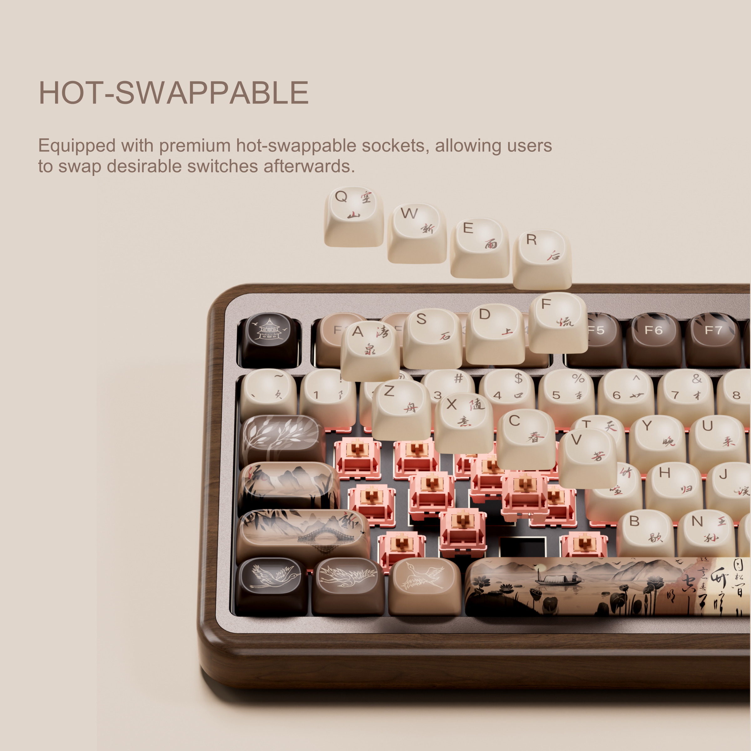 Akko MU02 75% Mountain Seclusi - مراجعة Gaming Keyboard Half وسعره