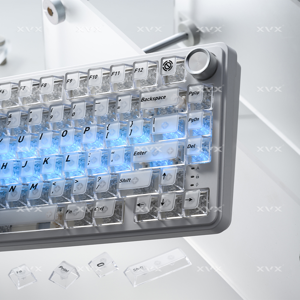 XVX Crystal Transparent Keycap - مراجعة Gaming Keyboard No Rgb وسعره