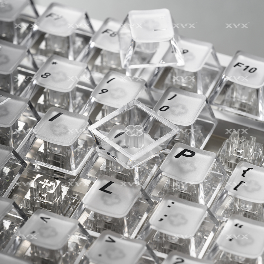 XVX Crystal Transparent Keycap - مراجعة Gaming Keyboard No Rgb وسعره
