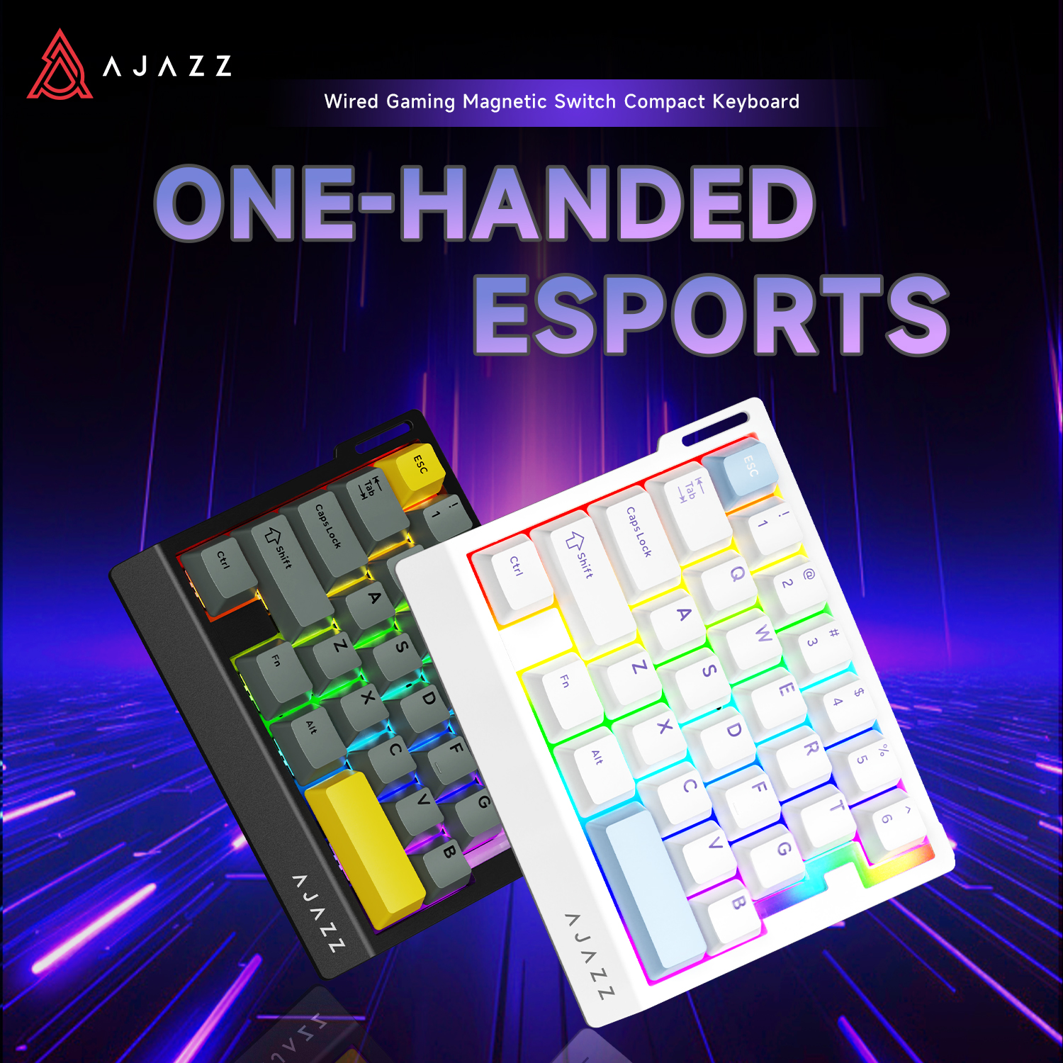 AJAZZ AK029 - Magnetic Brown S - مراجعة Gaming Keyboard Half وسعره