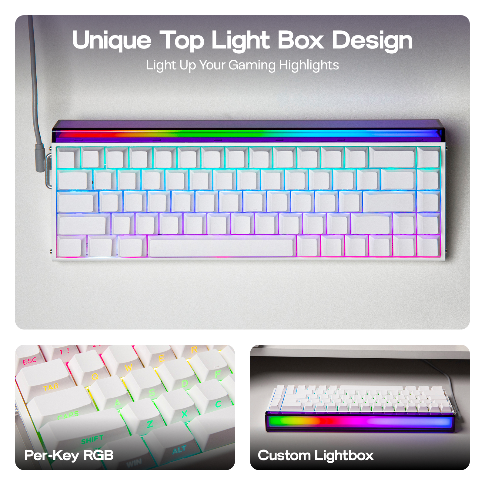 AULA Hero68 HE 65% ANSI QWERTY - مراجعة Gaming Keyboard Hall Effect Switches وسعره