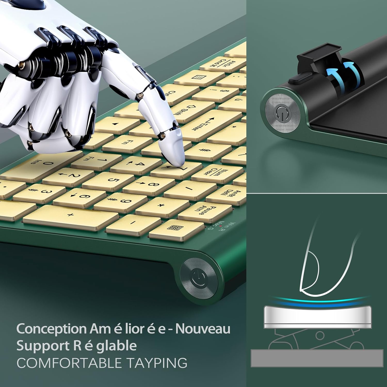 Ergonomic wireless keyboard an - مراجعة Gaming Keyboard Mouse Wireless وسعره