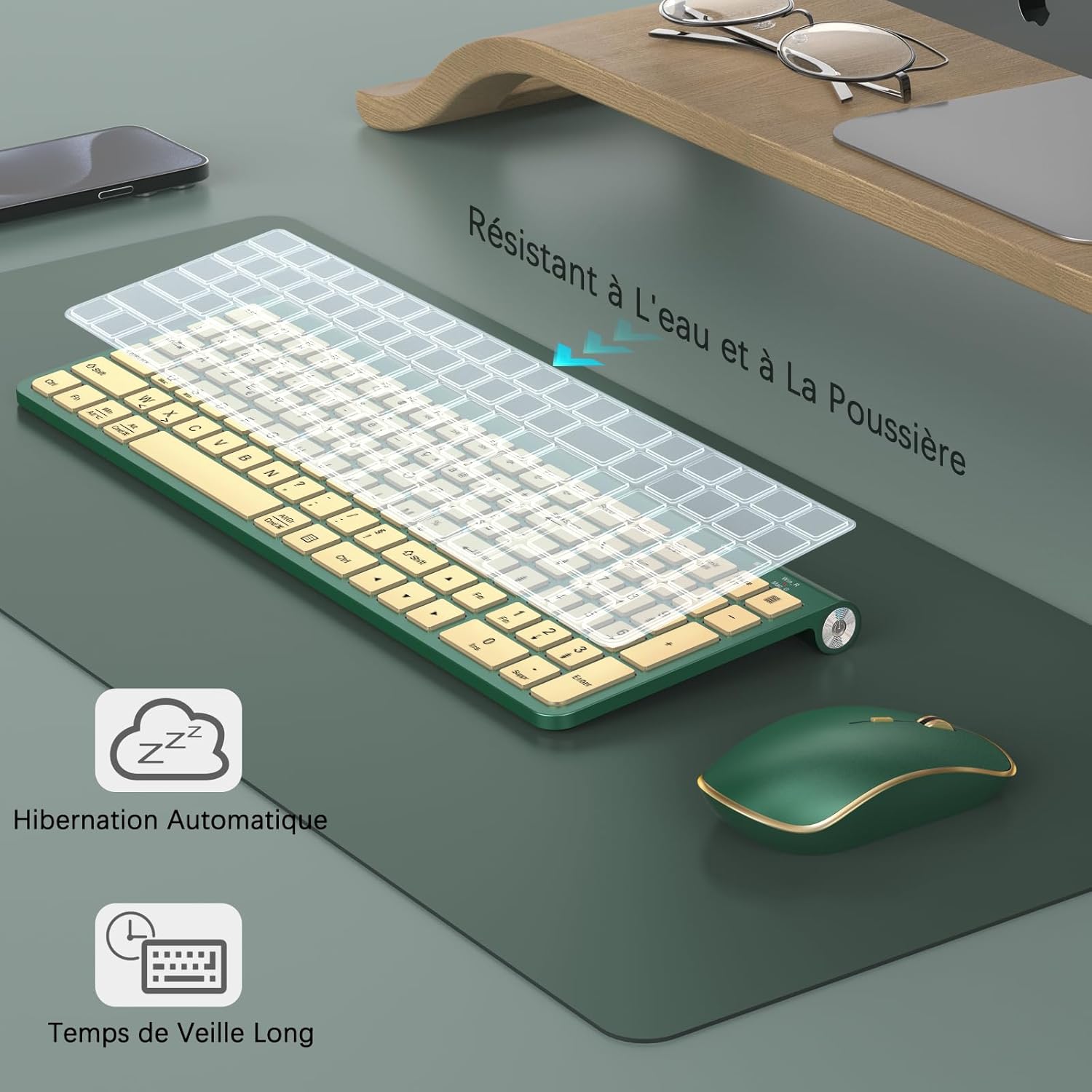 Ergonomic wireless keyboard an - مراجعة Gaming Keyboard Mouse Wireless وسعره