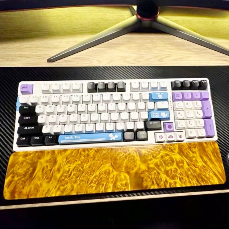 Natural Solid Wood Keyboard Pl - مراجعة Wrist Rest Wood وسعره