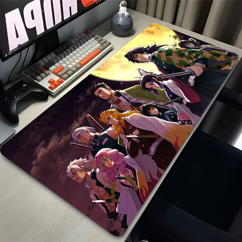 Mousepad Anime D-demon Slayer  - مراجعة Gaming Keyboard Noise وسعره