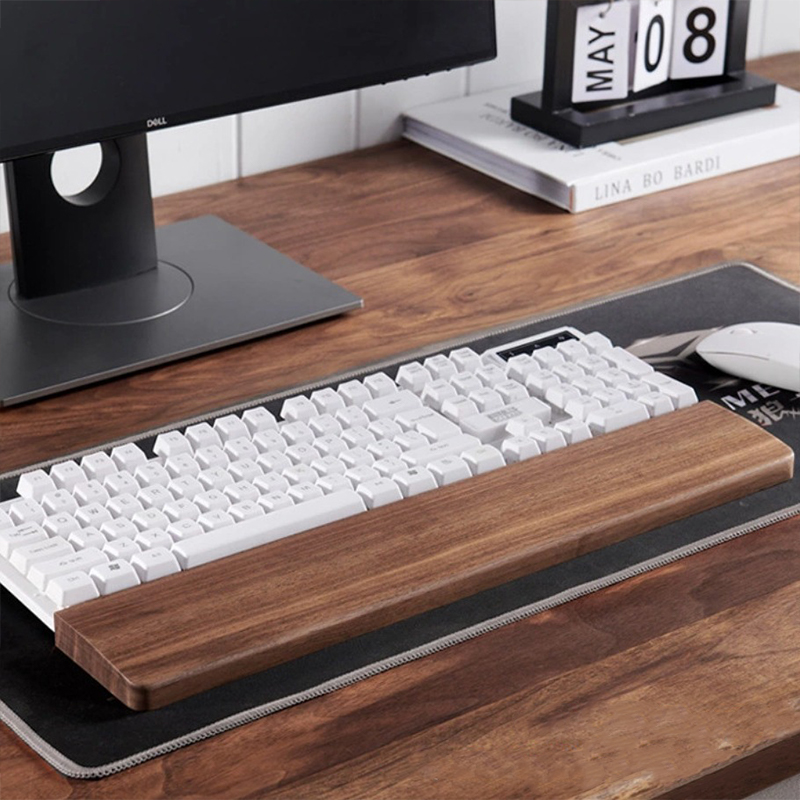30/36/44cm Solid Walnut Keyboa - مراجعة Wrist Rest Wood وسعره