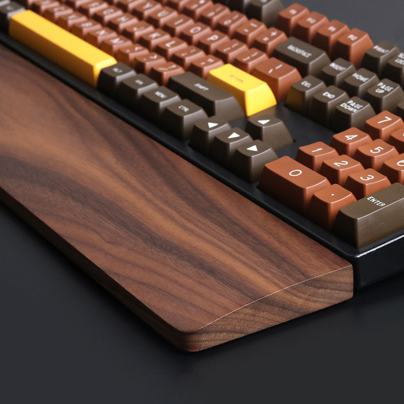 One-Hand Oak Walnut Wooden Key - مراجعة Wrist Rest Wood وسعره