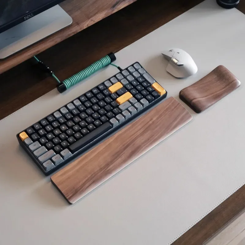 Walnut Wood Palm Rest Mechanic - مراجعة Wrist Rest Wood وسعره
