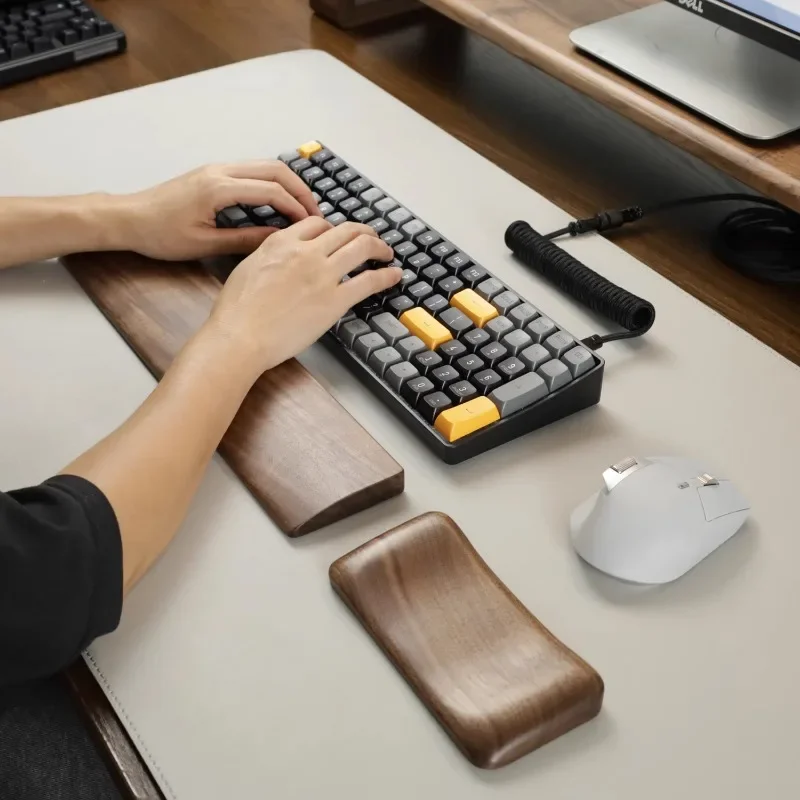 Walnut Wood Palm Rest Mechanic - مراجعة Wrist Rest Wood وسعره