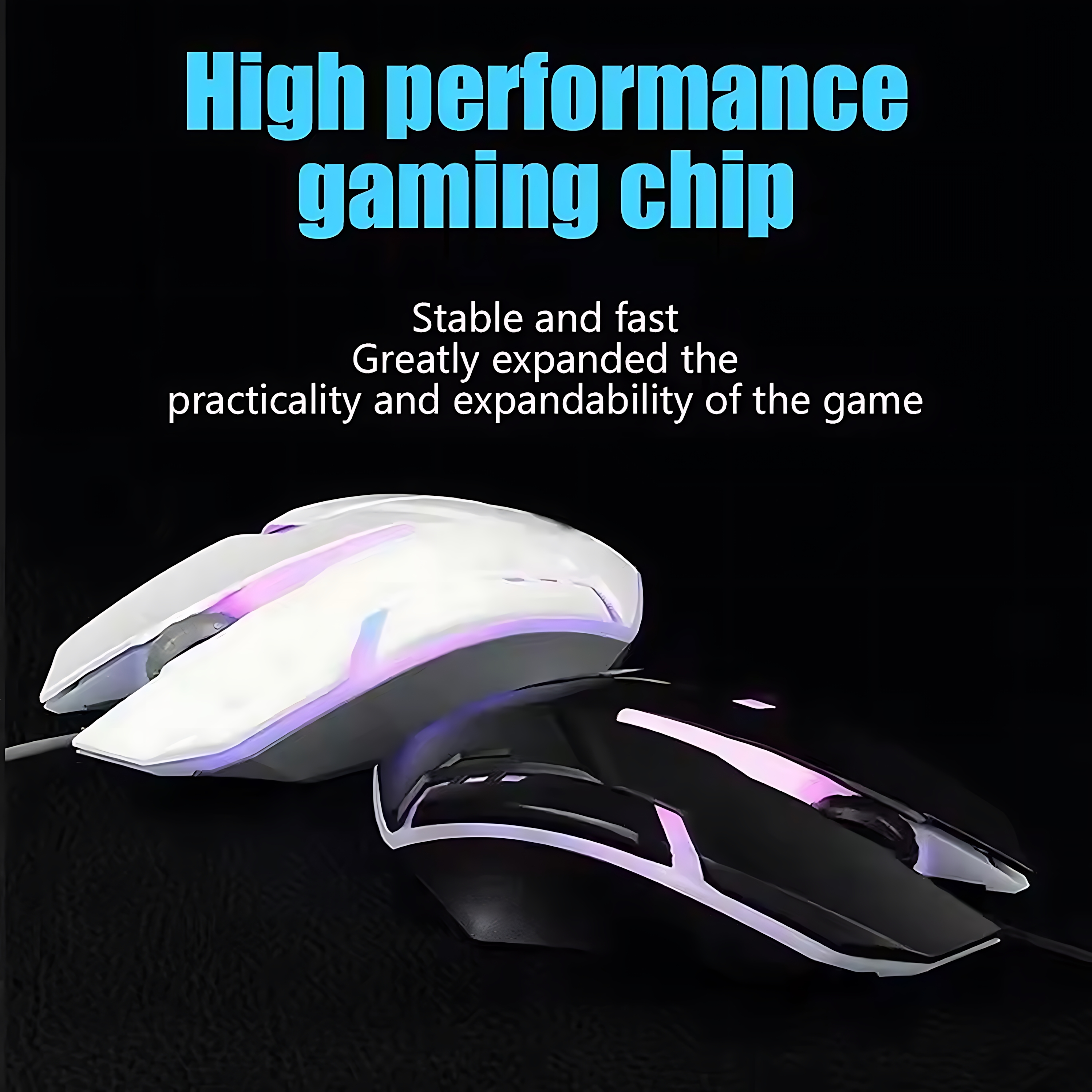 Rainbow Backlit Wired Keyboard - مراجعة Gaming Keyboard Bundle وسعره