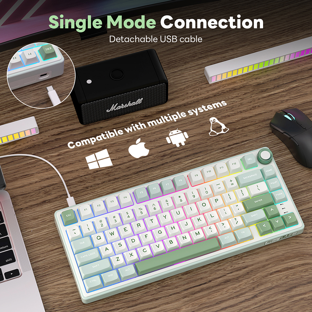 RK Royal Kludge R75 Gasket Wir - مراجعة Gaming Keyboard Bundle وسعره