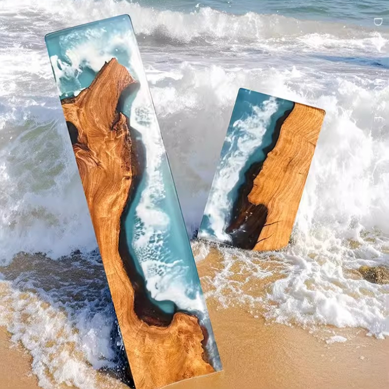 Handcrafted Ocean Wave Resin W - مراجعة Wrist Rest Wood وسعره