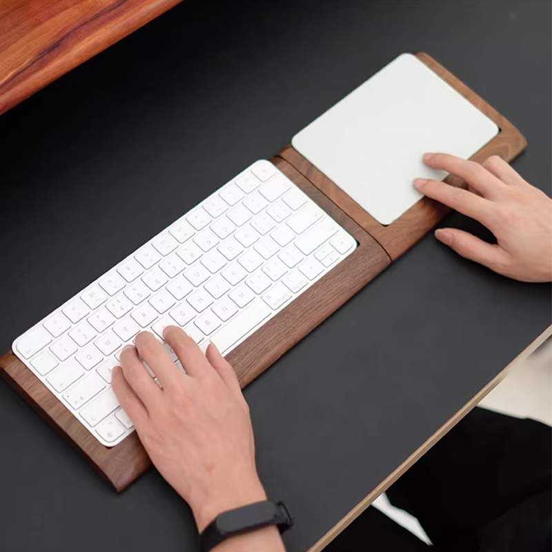 Black Walnut Solid Wooden Tray - مراجعة Wrist Rest Wood وسعره