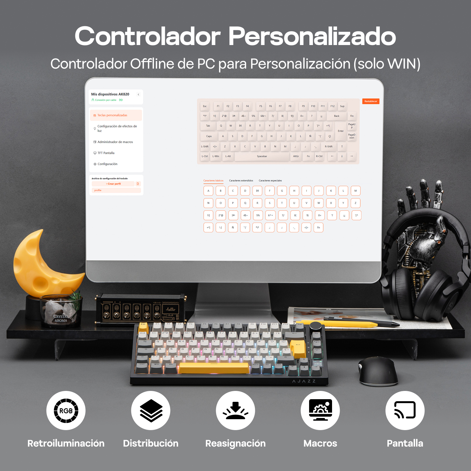 ISO-ES Layout EPOMAKER X AJAZZ - مراجعة Gaming Keyboard Hot Swappable وسعره