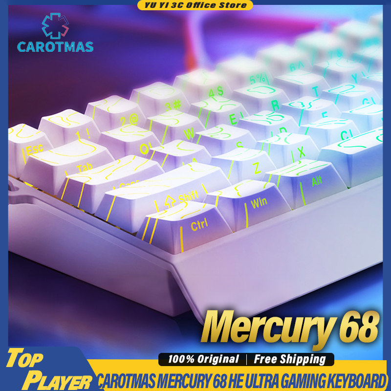 CAROTMAS Mercury68 Gaming Keyb - مراجعة Gaming Keyboard Hall Effect Switches وسعره
