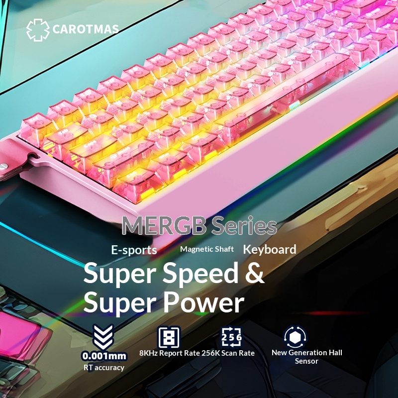 CAROTMAS Mercury68 Gaming Keyb - مراجعة Gaming Keyboard Hall Effect Switches وسعره