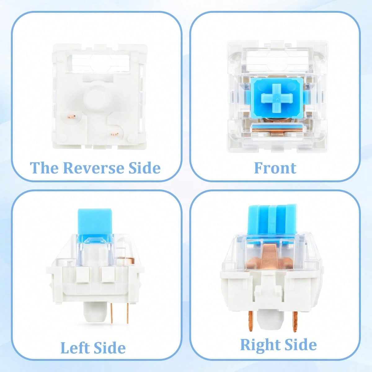 100 Practical Blue Switches, H - مراجعة Gaming Keyboard Hot Swappable وسعره