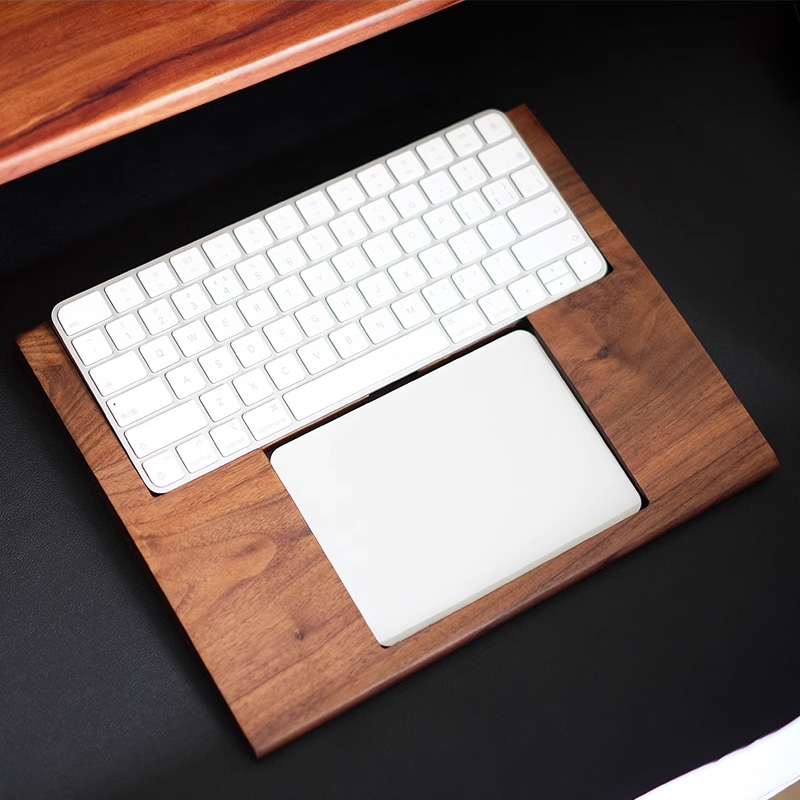 2 in 1 Walnut Solid Wooden Tra - مراجعة Wrist Rest Wood وسعره