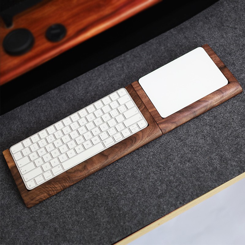 2 in 1 Walnut Solid Wooden Tra - مراجعة Wrist Rest Wood وسعره