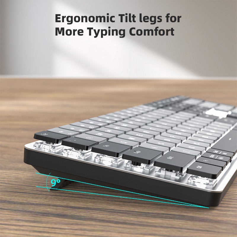 Bluetooth Dual-Mode Ultra-Thin - مراجعة Gaming Keyboard That Is Quiet وسعره