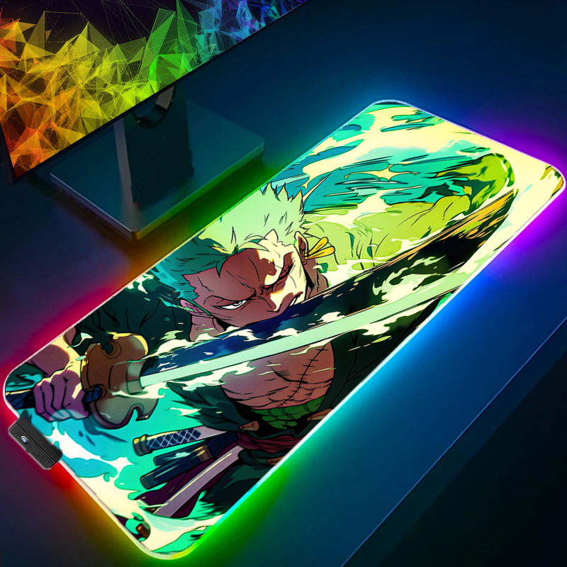 ONE PIECE Zoro Mouse Pad RGB G - مراجعة Gaming Keyboard No Rgb وسعره