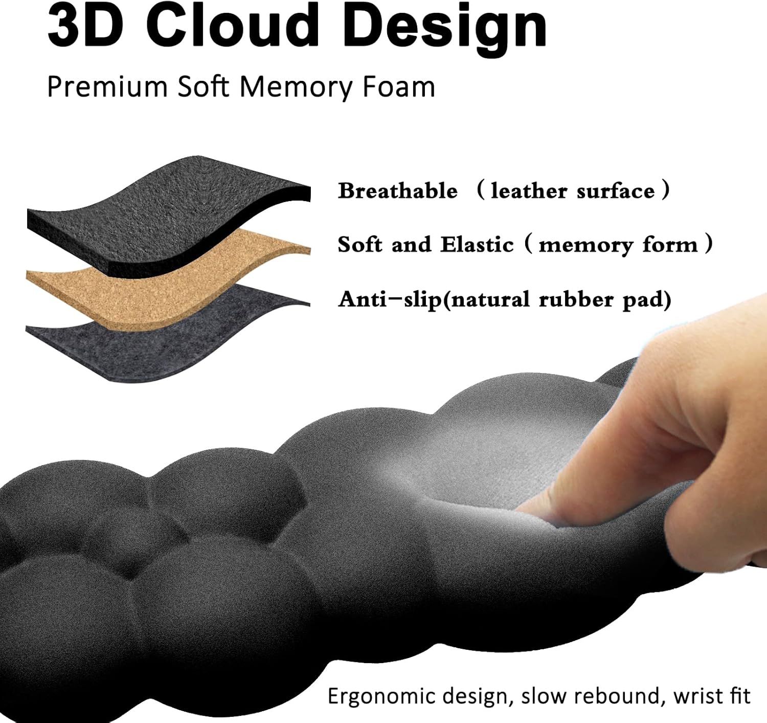 Ergonomic Cloud Wrist Rest Set - مراجعة Gaming Keyboard And Mouse Set وسعره