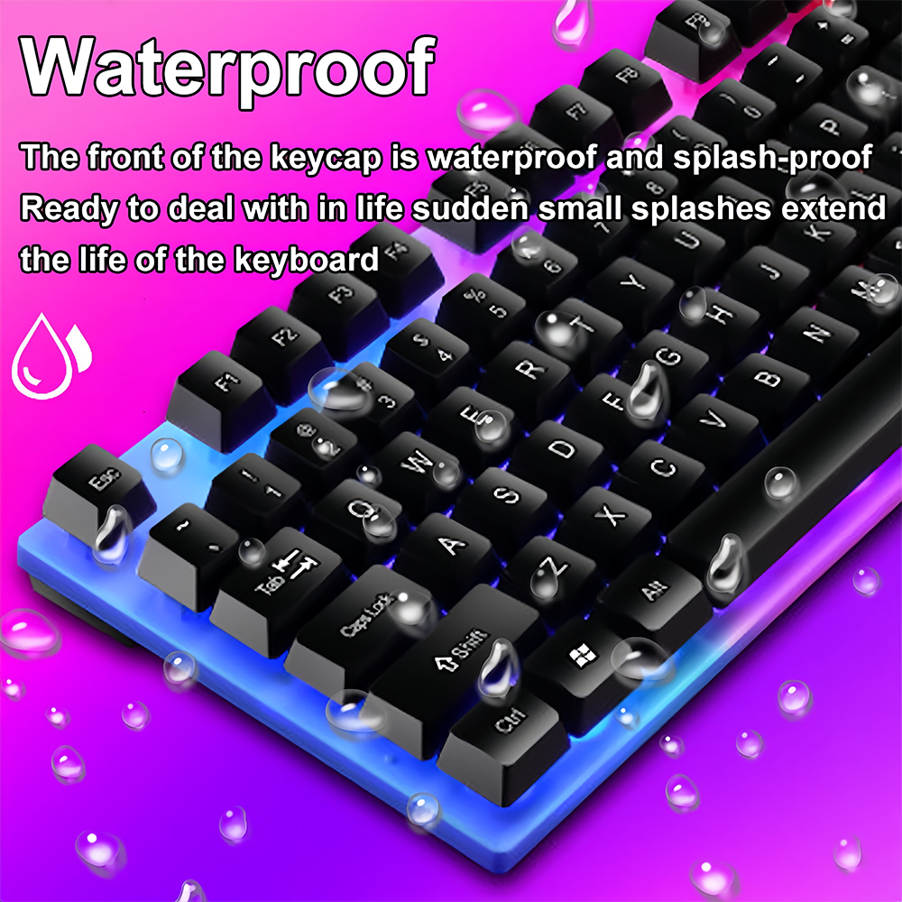 KEBIDUMEI USB Wired Keyboard R - مراجعة Gaming Keyboard Half وسعره