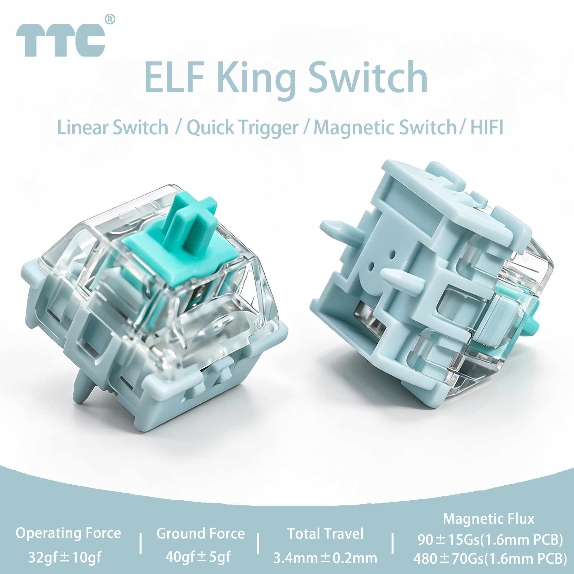 TTC ELF King Magnetic Switches - مراجعة Gaming Keyboard No Rgb وسعره